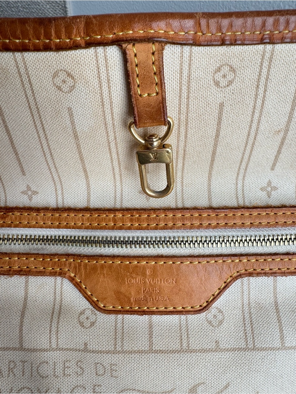 ✅AUTH✅LOUIS VUITTON NEVERFULL MM AZUR - Picture 14 of 16